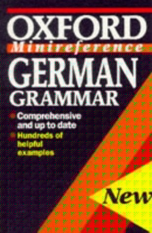 German Grammar (Oxford Minireference)
