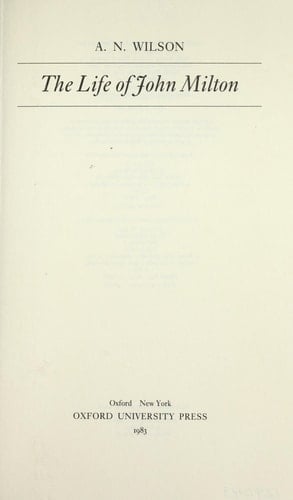 The Life of John Milton