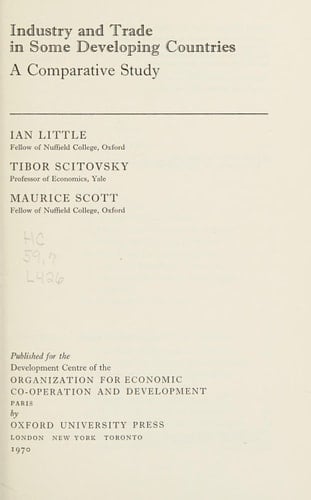 Industry and Trade in Some Developing Countries