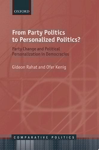 From Party Politics to Personalized Politics?: Party Change and Political Personalization in Democracies (Comparative Politics)