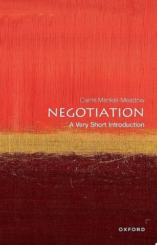 Negotiation: A Very Short Introduction (Very Short Introductions)