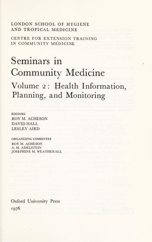 Seminars in community medicine