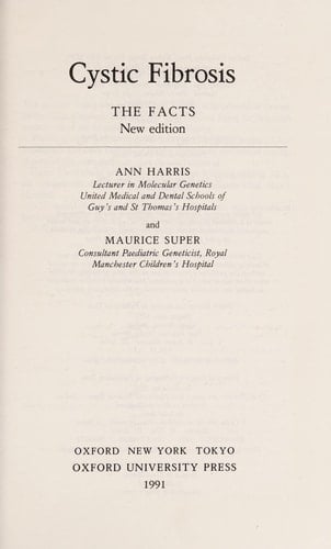 Cystic Fibrosis: The Facts (The Facts Series)