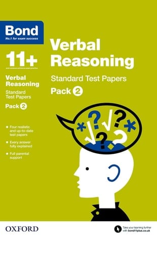 Bond 11+: Verbal Reasoning: Standard Test Paperspack 2
