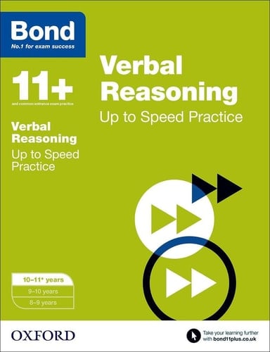 Bond 11+: Verbal Reasoning: Up to Speed Papers