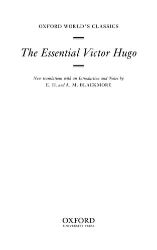The Essential Victor Hugo (Oxford World's Classics)