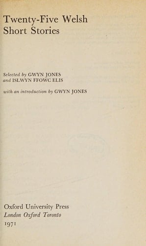 Twenty-five Welsh stories; (Oxford paperbacks)