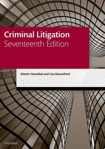 Criminal Litigation (Legal Practice Course Manuals)