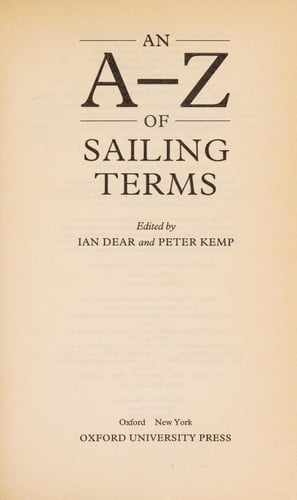 An A-Z of Sailing Terms (Oxford Quick Reference)