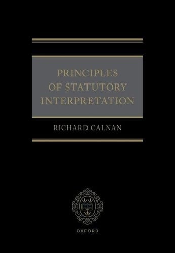 Principles of Statutory Interpretation