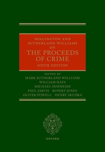Millington and Sutherland Williams on the Proceeds of Crime