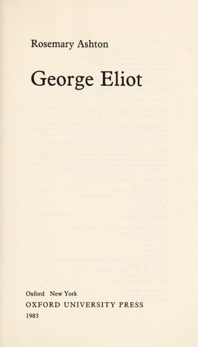 George Eliot (Past Masters)