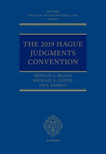 The 2019 Hague Judgments Convention