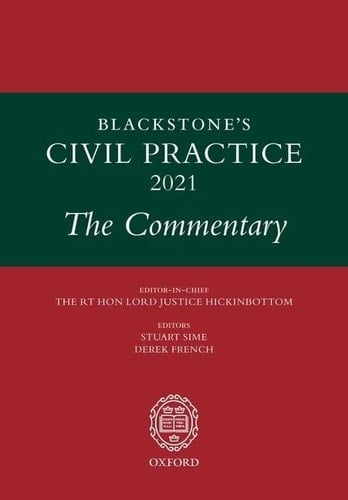 Blackstone's Civil Practice 2021: The Commentary
