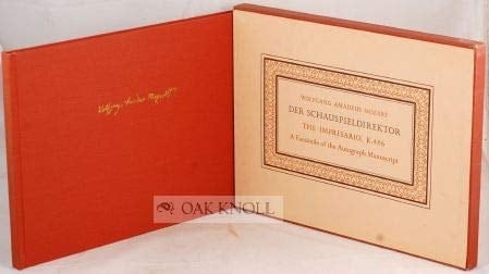 Der Schauspieldirektor / The Impresario: A Comedy With Music in One Act, K. 486