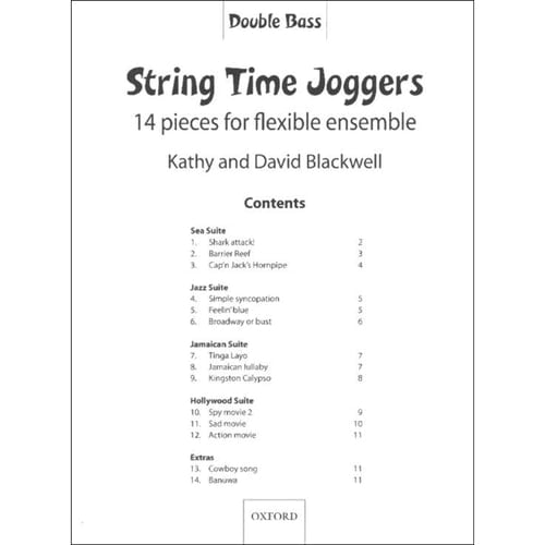 String Time Joggers Double bass part 14 pieces for flexible ensemble (String Time Ensembles)