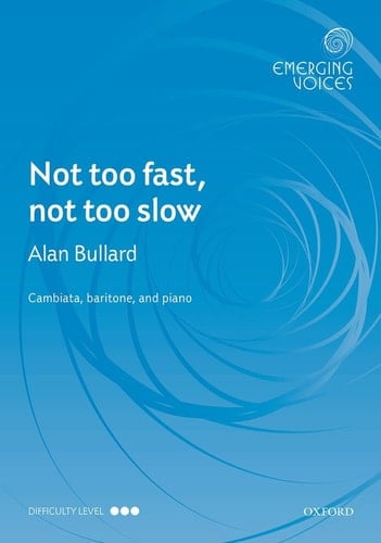 Not too fast, not too slow (Emerging Voices)