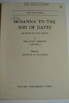Hosanna to the Son of David (Tudor Church Music, TCM39 (rev.))