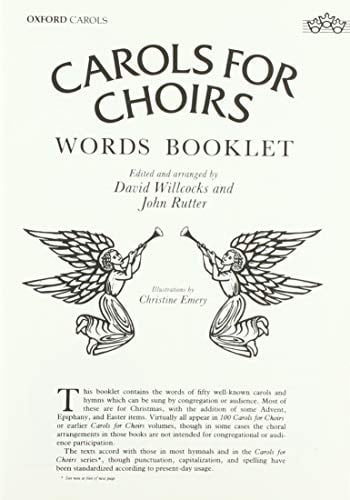 Carols for Choirs words booklet