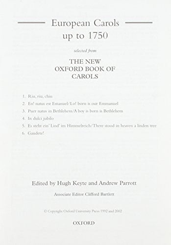 European Carols before 1750