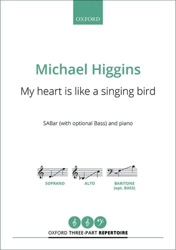 My heart is like a singing bird (SABar)