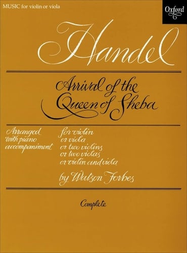 Handel, G: Arrival of the Queen of Sheba