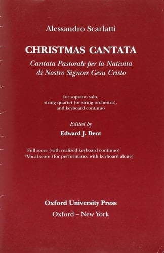 Scarlatti, A: Christmas Cantata