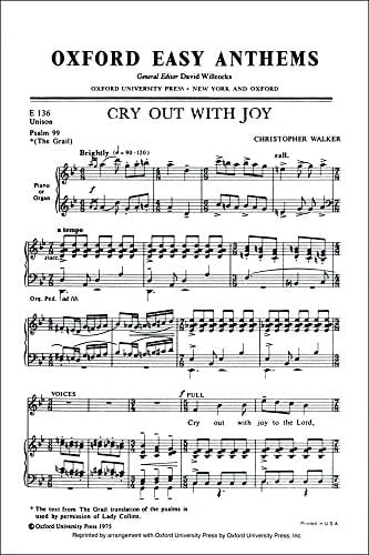 Cry out with joy