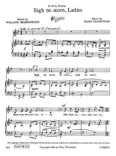 Sigh No More, Ladies: from 'In Windsor Forest'