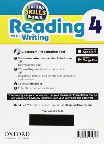 Oxford Skills World: Reading & Writing 4. Classroom Presentation Tool Access Card