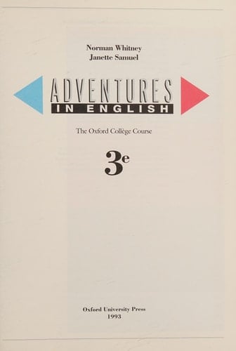 French Adventures Engl 4 Student