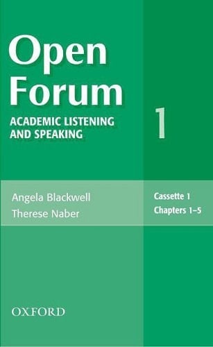 Open Forum 1 Audio Cassettes: Academic Listening and Speaking (Open Forum Series)