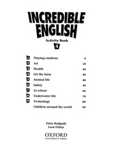 Incredible English 4: Activity Book