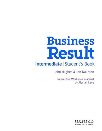 Skills for Business Studies. Intermediate . Business Result Intermediate Skills for Business Studies