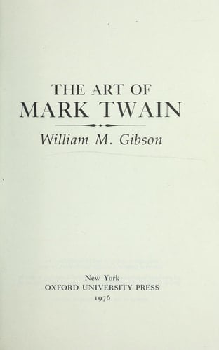 The Art of Mark Twain
