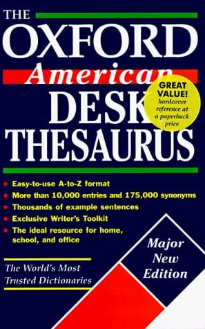 The Oxford American Desk Thesaurus (Oxford Desk Reference Series)