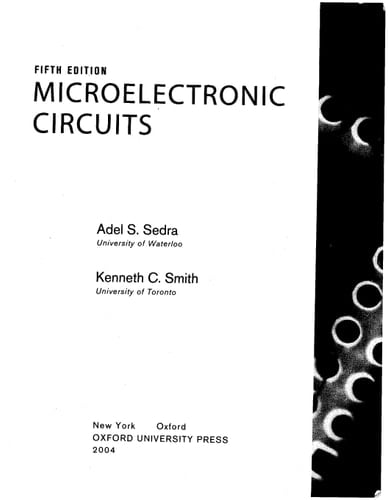 Microelectronic Circuits 5TH Edition