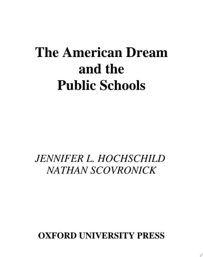 American Dream and Public Schools