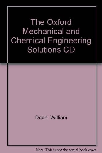 The Oxford Mechanical and Chemical Engineering Solutions CD
