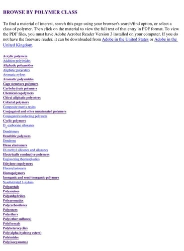 Polymer Data Handbook