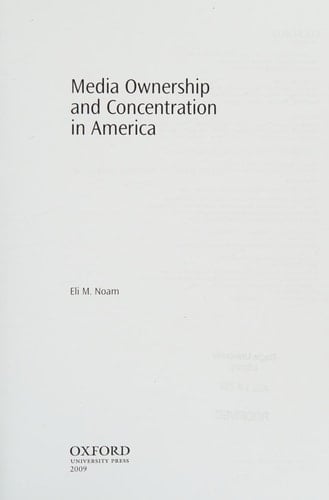 Media Ownership and Concentration in America