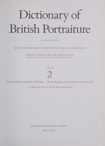 Dictionary of British Portraiture