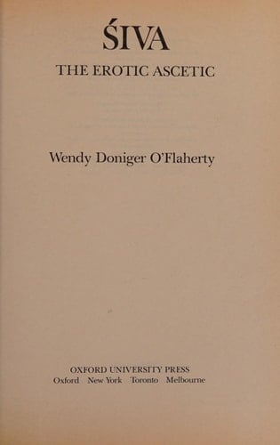 Siva: The Erotic Ascetic (Galaxy Books)