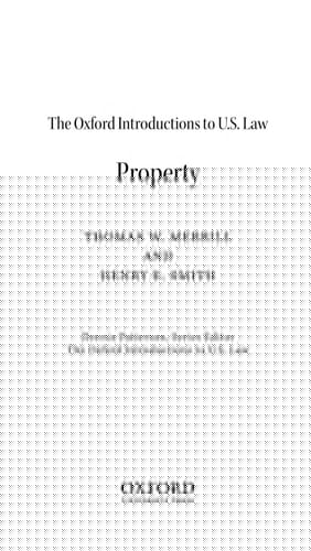 The Oxford Introductions to U.S. Law: Property