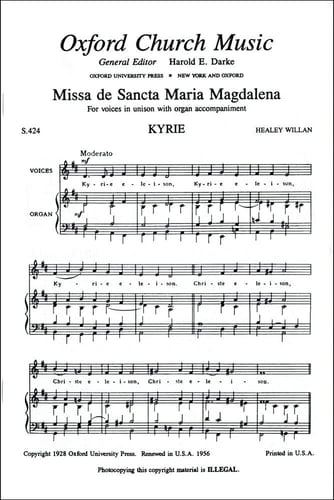 Missa de Sancta Maria Magdalena in D