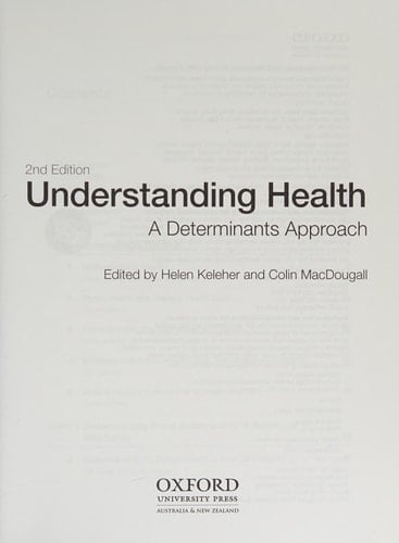 Understanding Health: A Determinants Approach
