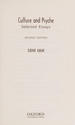 Culture and Psyche: Selected Essays