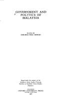 Government and Politics of Malaysia (Southeast Asian Studies Program)