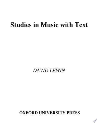 Studies in Music with Text