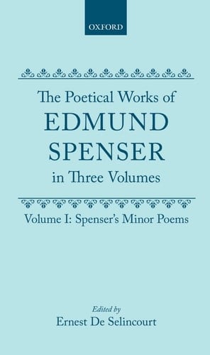 Spenser's Minor Poems (Oxford English Texts)